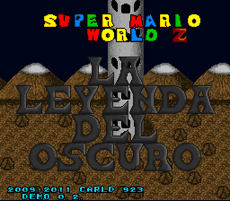 Super Mario World Z - The Legend of Darkness (demo) Title Screen